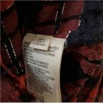 Free People  Red & Blue Plaid Tunic Oversized
Wool Blend Top(Size Small) Photo 6