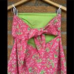 Lilly Pulitzer  Pink Green  Strapless Casual Dress size 8 Photo 4