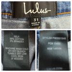 Lulus  Straight Leg Jeans Janine Relaxed Fit Medium Blue Wash Women’s Size 31 Photo 5