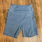 Gymshark  blue side pocket biker shorts Photo 0