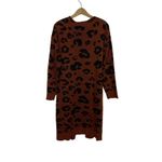 Andree by Unit  Cardigan Large Long Open Front Brown Black Knit Photo 1
