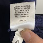 Eileen Fisher  organic cotton hemp blend navy sleeveless swing dress midi Photo 3