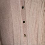 Calvin Klein Light Dusty Pink Button Front Cardigan Size Small Gold Hardware Photo 6