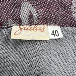 Suelas Linen Cotton Blend Sleeveless Shift Dress Purple Gray Size Euro 40/US 10 Photo 2