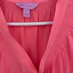 Lilly Pulitzer Lily Pulitzer Coral Sleeveless Bow Tie Blouse 100% silk Photo 5