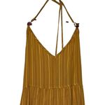 prAna  Women Fernie Dress Deep Solstice Stripe Pockets Spaghetti Strap Medium NWT Photo 2