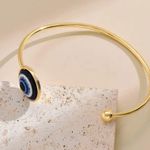 Bracelet Devils Eye Cuff Bangle Adjustable Blue Photo 2