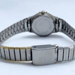 Vintage Centrax women watch 24mm silver tone black dial up to 7.5” running Photo 3