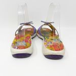 Umi Multicolor Floral Print Comfort Slip On Sandal Size 5 Photo 4