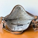 Myra Bag Gray Canvas & Leather Crossbody / Shoulder Bag – Sel de Mer Paris Print Photo 2