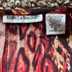 Rebecca Malone  Boho Top Sequins Embroidered Hippie Shirt Womens Medium Photo 5