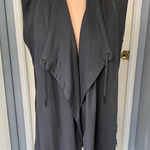 Harper Francesca’s  Gray Jersey Knit Vest With Zipper‎ Accent Photo 0