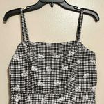 Lg Black & White Checkered Cotton Dress Photo 2