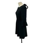Diane Von Furstenberg ‎ Augustine Velvet-trimmed Black Dress Size 4 Photo 4