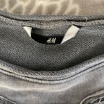 H&M  Washed Lace Cutout‎ Sweatshirt size Medium Crew Neck Fairy Grunge Soft Goth Photo 1