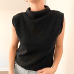 Lee Vintage  Black Sleeveless Turtleneck Top Photo 1