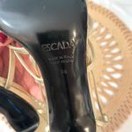Escada Gold Strappy Heeled Sandals Size EU 38 Photo 8