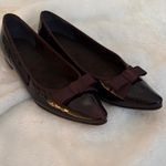 Stuart Weitzman Dark Brown Flats with Bow Photo 0
