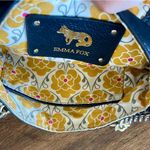 Emma Fox Crossbody Bag Purse Black & White Leather with Chain Strap Photo 6