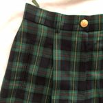Laurel Green Blue Plaid High Waisted Bermuda short Size 36 Photo 1