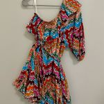 RHODE Ozzie Cotton One Shoulder Dress Multiple Size M Photo 2