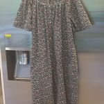 Vintage 80's HerbCraft II House Coat Duster Cottagecore Prairie Floral Medium Photo 0