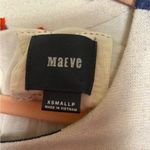 Maeve  Anthousia Blue and Red Watercolor Floral Bell Sleeve Knit Sweater Dress XS Photo 2