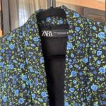 ZARA  quilted floral vest tie ditsy waistcoat jacket print adjustable padded Photo 10