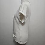 W5 Anthropologie Concepts Ivory Ribbed Cuffed Dolman Tie Waist Top Size Medium Photo 1