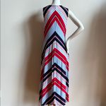 CHAPS Red and Blue Striped Maxi Dress women’s XL Photo 6