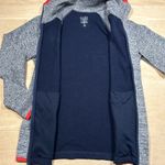 Athleta NWT  Andes Hybrid Jacket Grey Heather / NAVY Sz M Photo 8