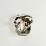 CORAL Pink Scolecite Genuine Stone 925 Sterling Silver Ring Photo 4