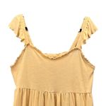 Torrid  Womens Baby Doll Top Size 2X Pastel Yellow Ruffle Summer Knit Cottagecore Photo 2