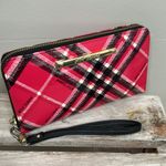 Betsey Johnson Pink Plaid Wristlet Wallet Photo 7