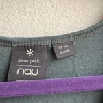 NAU X Snow Peak 100% Merino Wool Butterfly Green Midi Dress Size XS Japan Small Photo 8