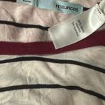 Maurice's  Women's Jersey Type Burgundy Striped Shirt Size S Photo 5