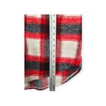 Veveret Plaid Button Down Shacket Women's Small Red Black Buffalo Check Photo 4