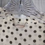 Ali & Kris  Cropped Polka Dot Blouse - Black and Cream Photo 4