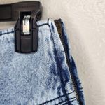 Denim Tiered Ruffle Skirt size M Blue Size M Photo 2