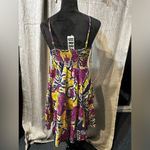 Urban Outfitters outfitter strappy floral NWT smocked Batik Print skater halter dress XS Photo 3