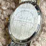 Peck & Peck  women’s vintage‎ two tone bangle bracelet watch Photo 5
