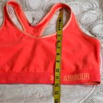 Under Armour Orange Compression Sports Bra Size Large Racerback Activewear Photo 9
