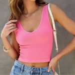 VICI NWOT  Remington ribbed crop tank pink Photo 0