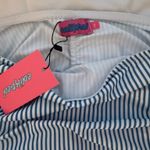 Edikted Blue Striped  Strapless Dress Photo 1