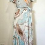 Raga Watercolor Wrap Dress 
 Head In The Clouds Wrap Dress. XS (b27.12) Photo 1