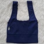 Free People NWOT Good Karma Tile Textured Square Neck Bra Outerspace, XS / S Photo 3