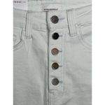 We Wore What Womens Biker Button Fly Shorts Super Bleached Stretched Denim Size 25 Photo 1