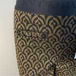 CAMBIO Faith patterned lurex trousers‎ Patterned Black and Gold Women's Pants S2 Size 2 Photo 2