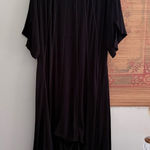 Manon Baptiste Lagenlook Black Wide Half Sleeve Dress Size 24 Photo 0