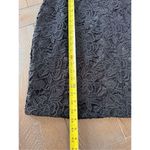 SACHIN & BABI NOIR Black Floral Lace Sheath Mini Dress Double Back Bow Tie Wome Size 10 Photo 12